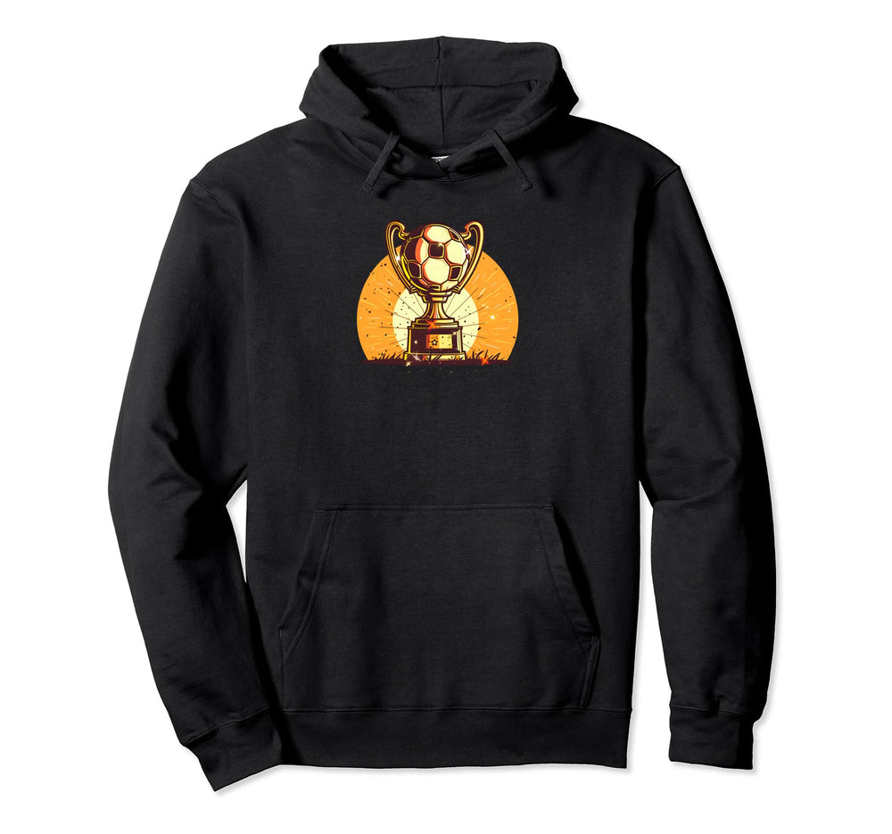 Trophy Soccer Ball Soccer Coach Hoodie - Fun Novelty Design Men Women