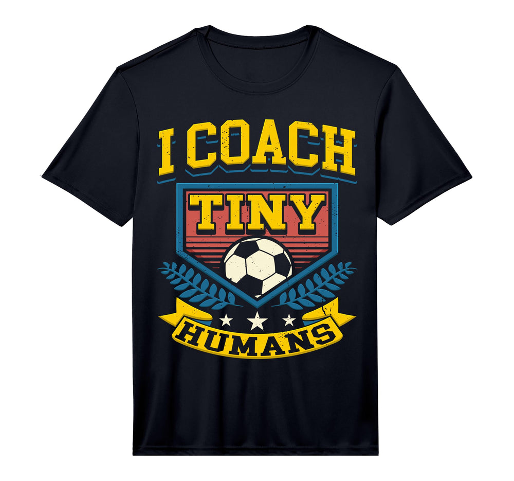 Mens I Coach Tiny Humans Soccer T-Shirt - Aesthetic Graphic for Adults