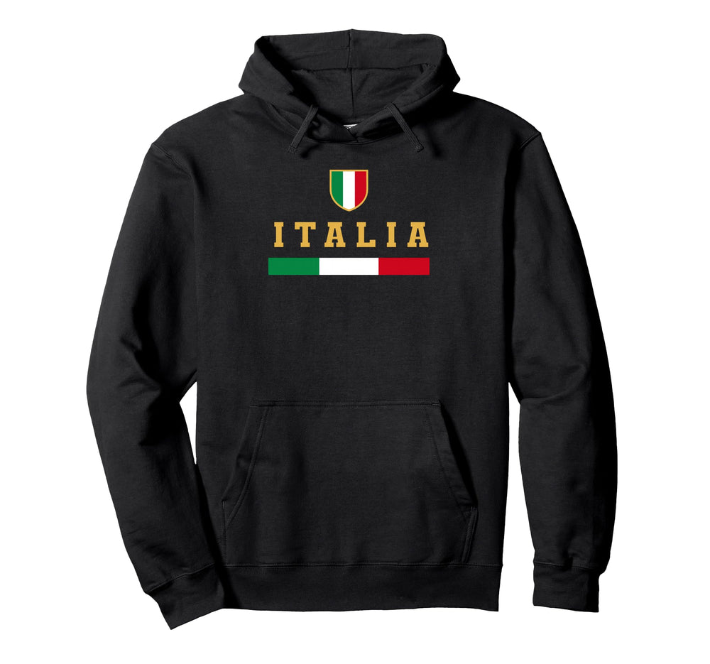 Italia Soccer Football Italy Flag Hoodie - Fun Novelty Design Men Women