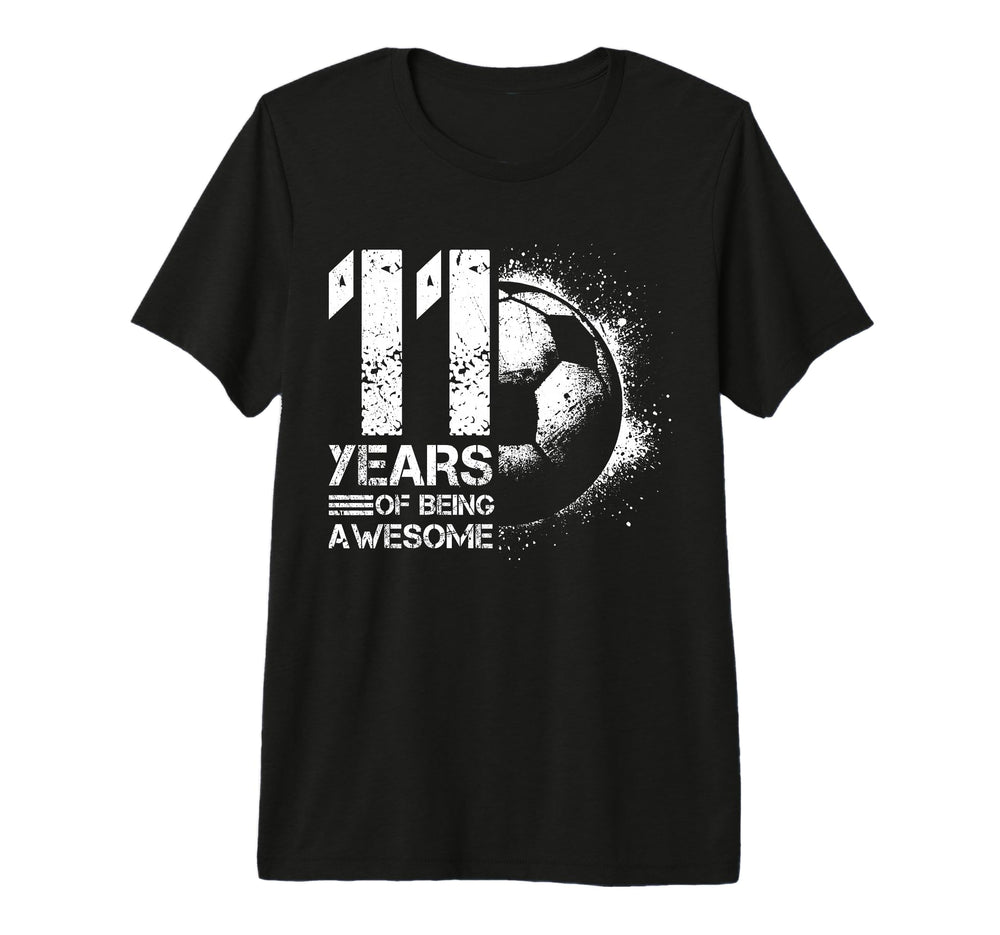 11Th Birthday Soccer Player Football T-Shirt - Unique Graphic for Adults