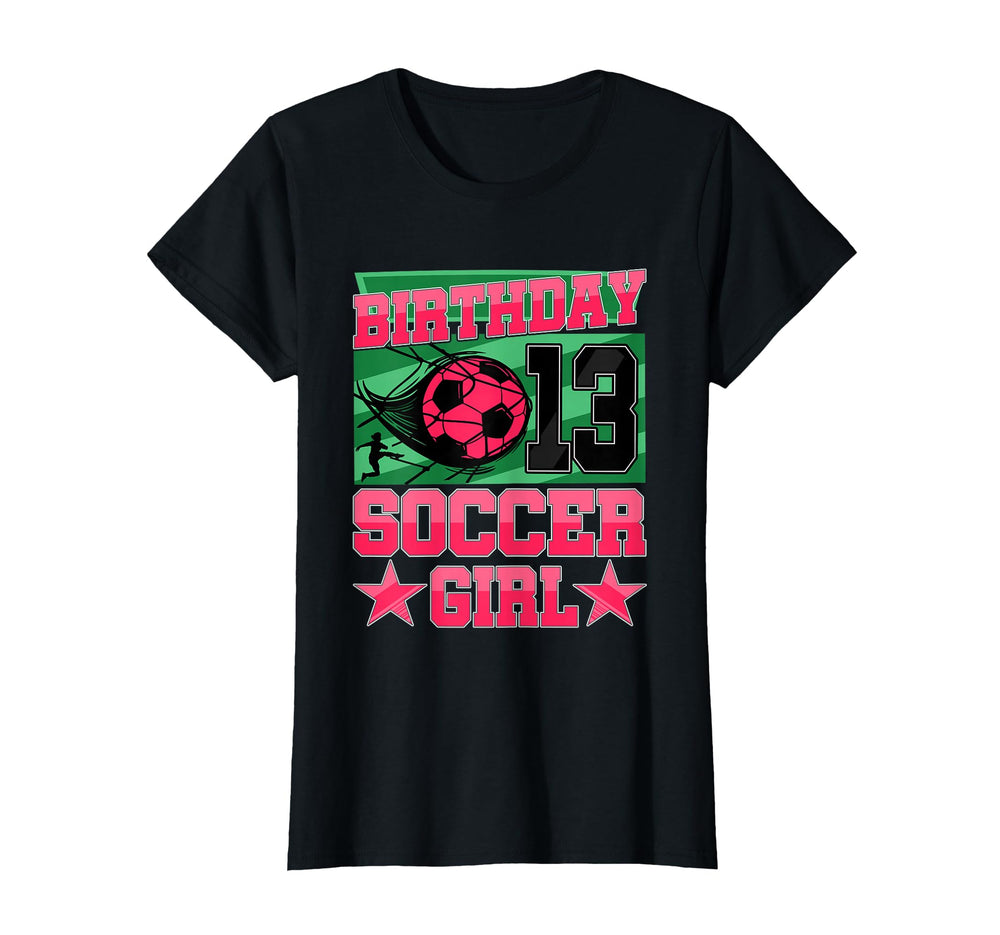 Soccer Birthday Party 13Th Birthday T-Shirt - Minimalist Print for Adults