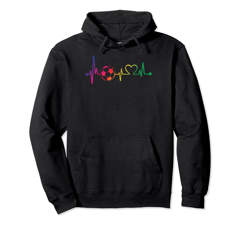 Heartbeat Soccer Fans Soccer Hoodie - Casual Everyday Wear for Adults