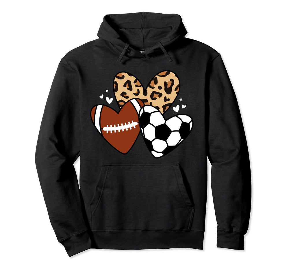 Soccer Football Heart Funny Soccer Hoodie - Trendy Graphic Men Women