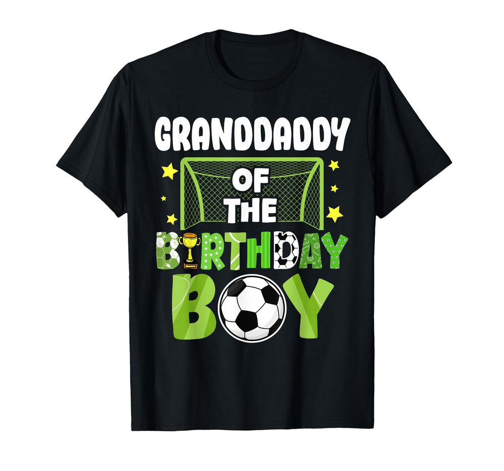 Soccer Granddaddy Birthday Party Soccer T-Shirt - Graphic Print Unisex