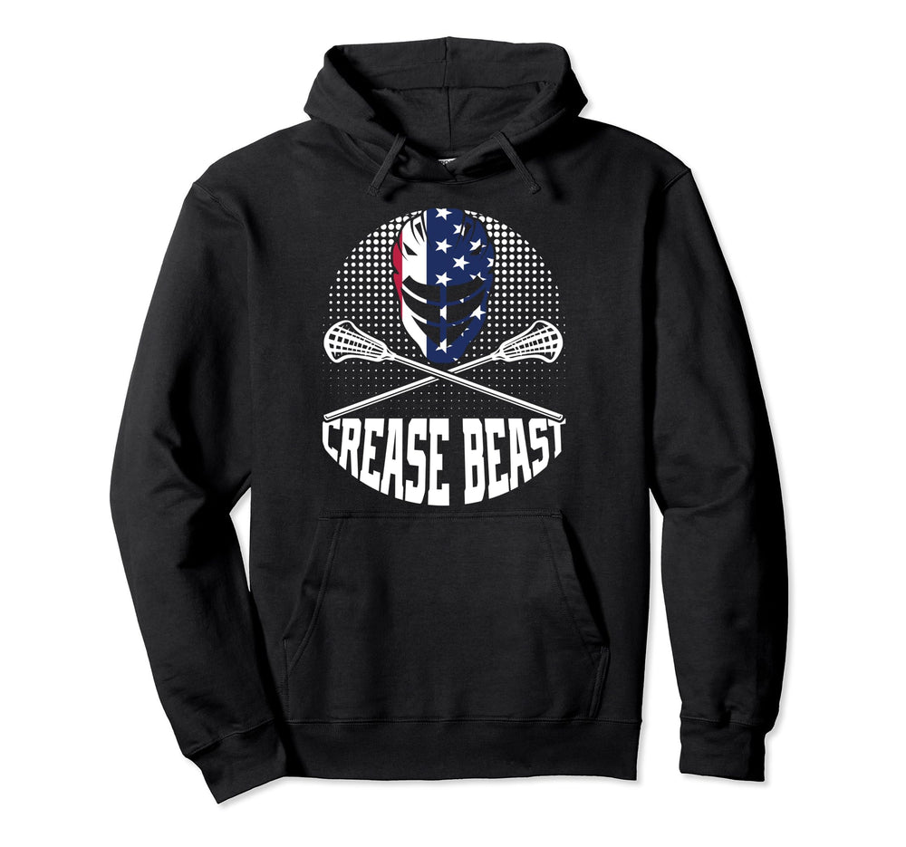 Crease Beast Lacrosse Goalkeeper Hoodie - Casual Everyday Wear for Adults