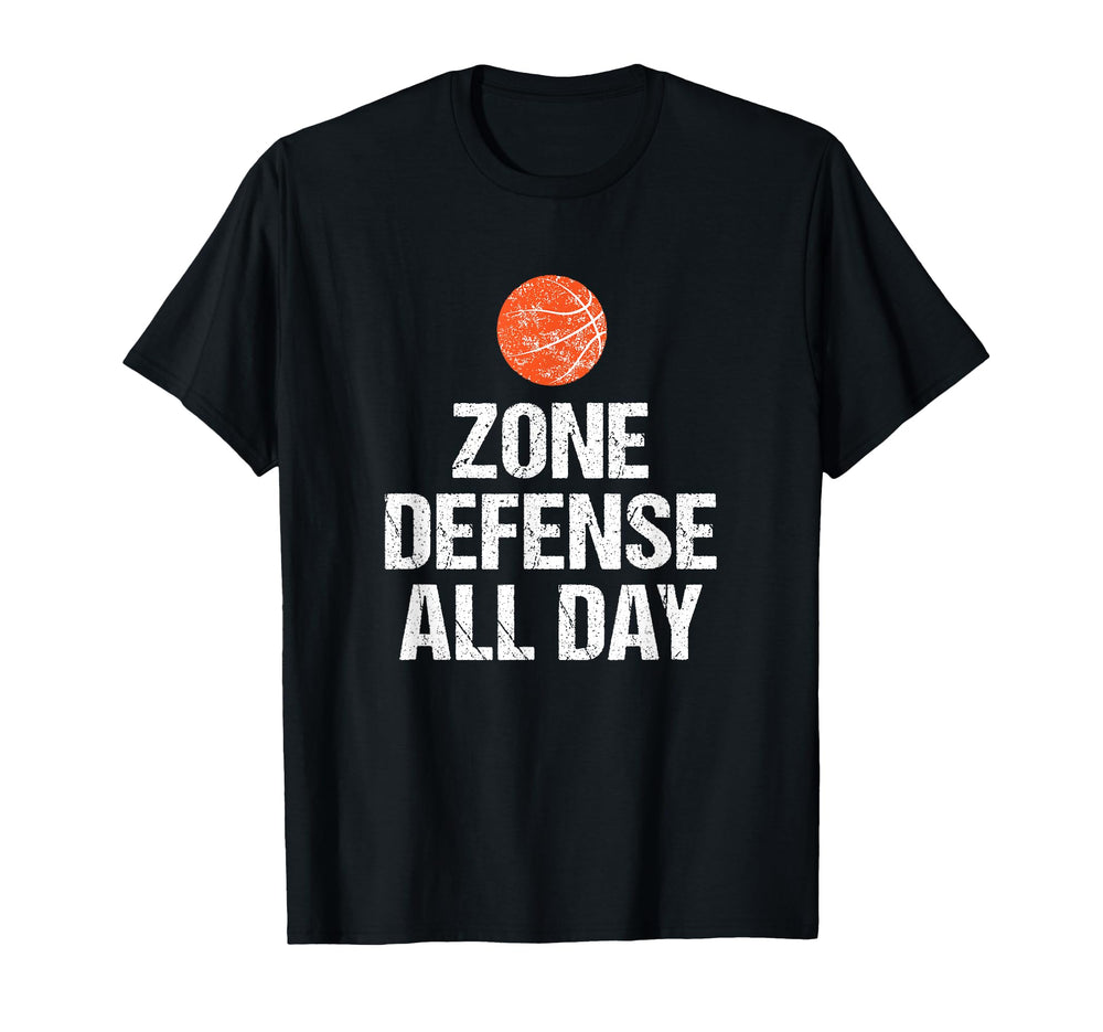 Funny Basketball Coach Gift Zone T-Shirt - Minimalist Print for Adults