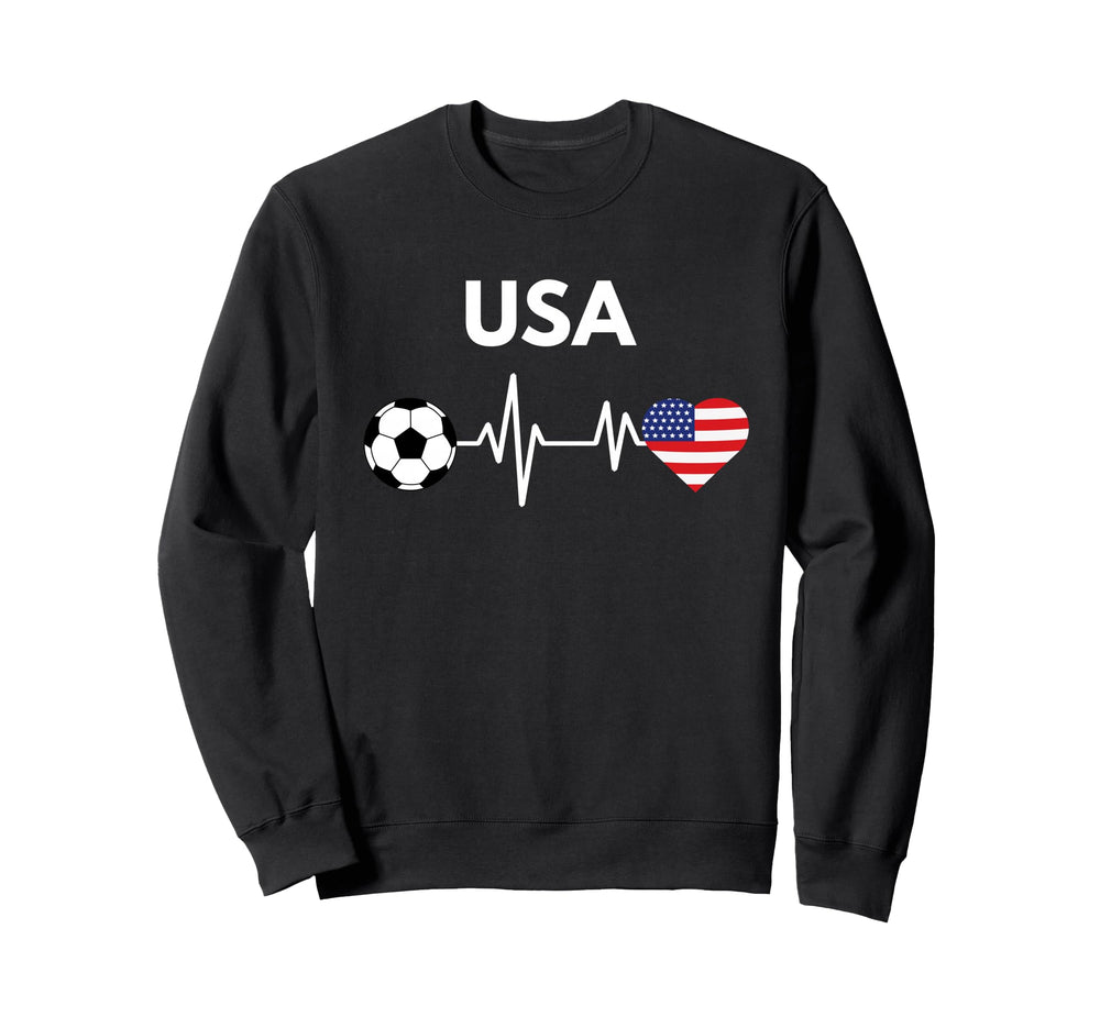 Usa 2026 United States Flag Sweatshirt - Fun Novelty Design Men Women