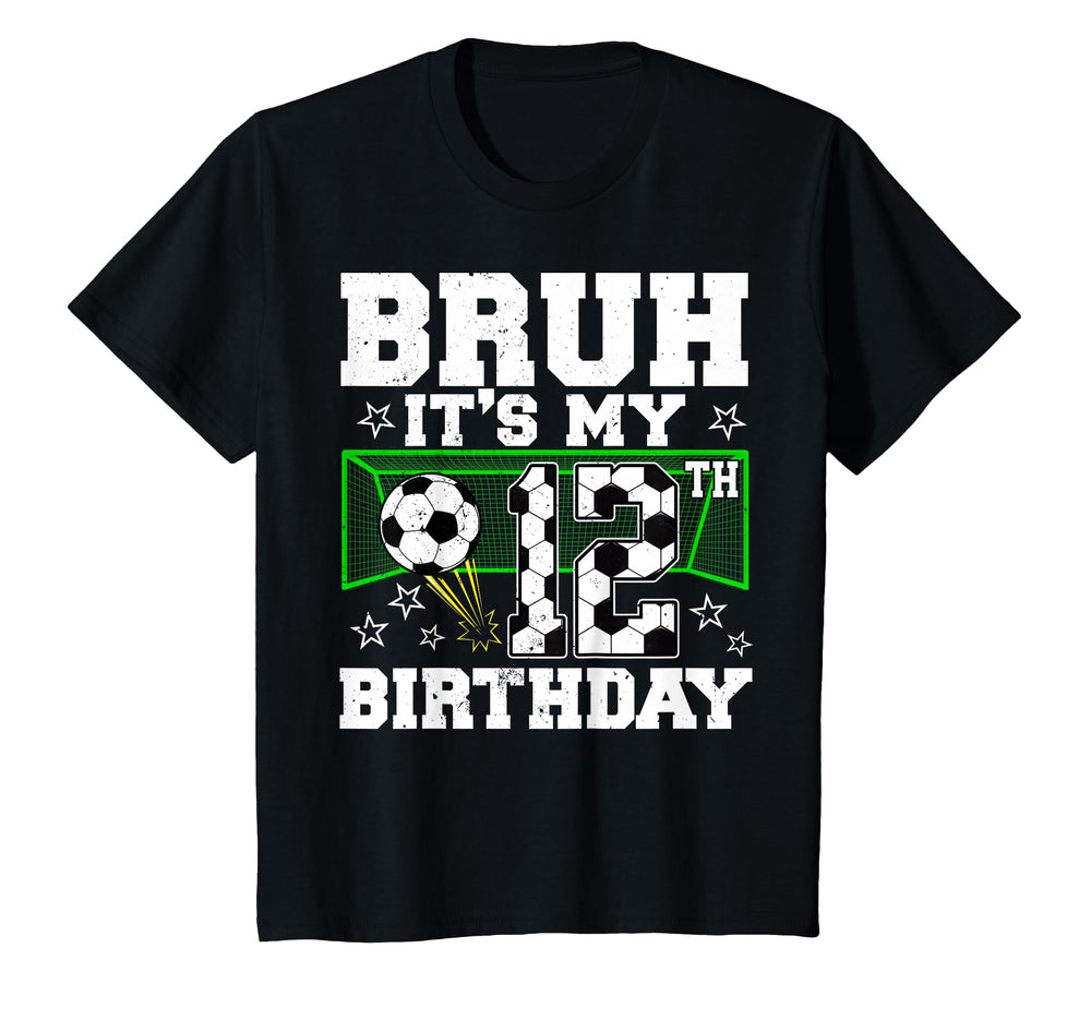 Its My 12Th Birthday Soccer 12 Years Old T-Shirt - Aesthetic Graphic Unisex