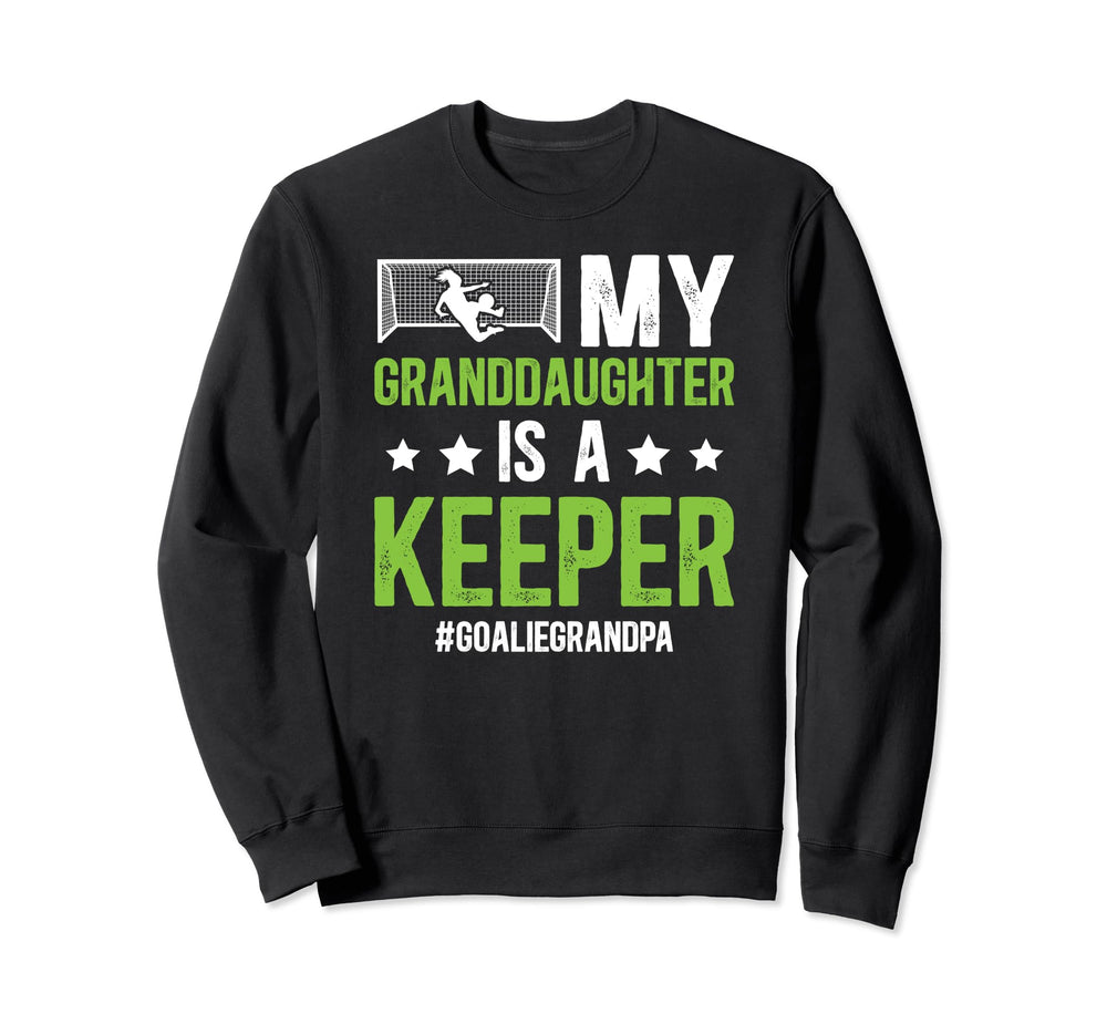 Soccer Goalie Grandpa Proud Soccer Sweatshirt - Graphic Print Unisex