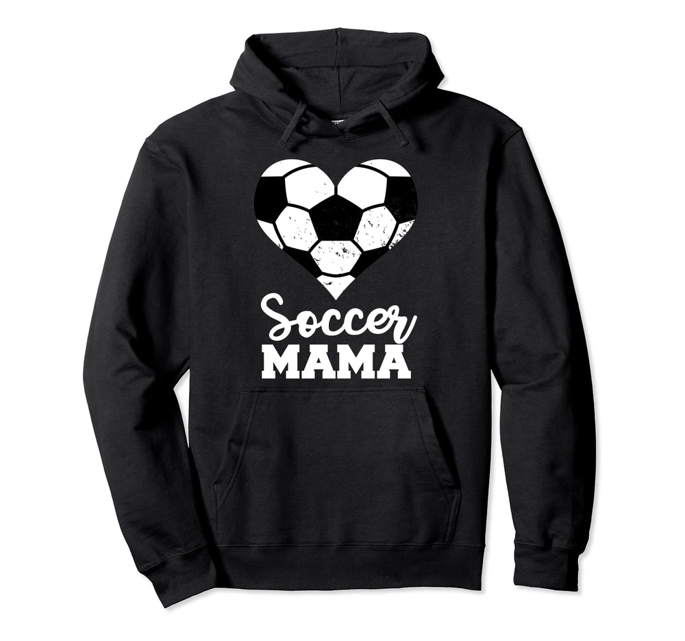 Soccer Mama Funny Soccer Heart Grandma Mama Hoodie - Novelty Apparel Unisex