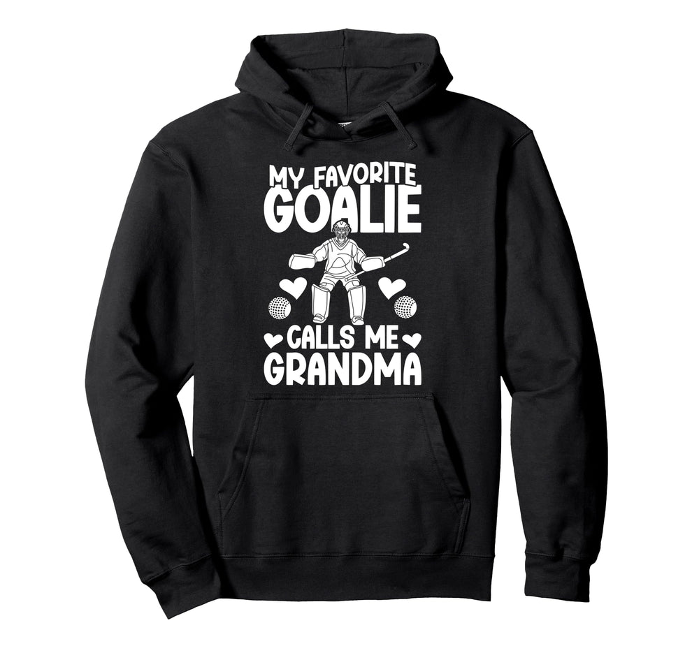 Field Hockey Goalie Grandma Field Hoodie - Unique Graphic for Adults