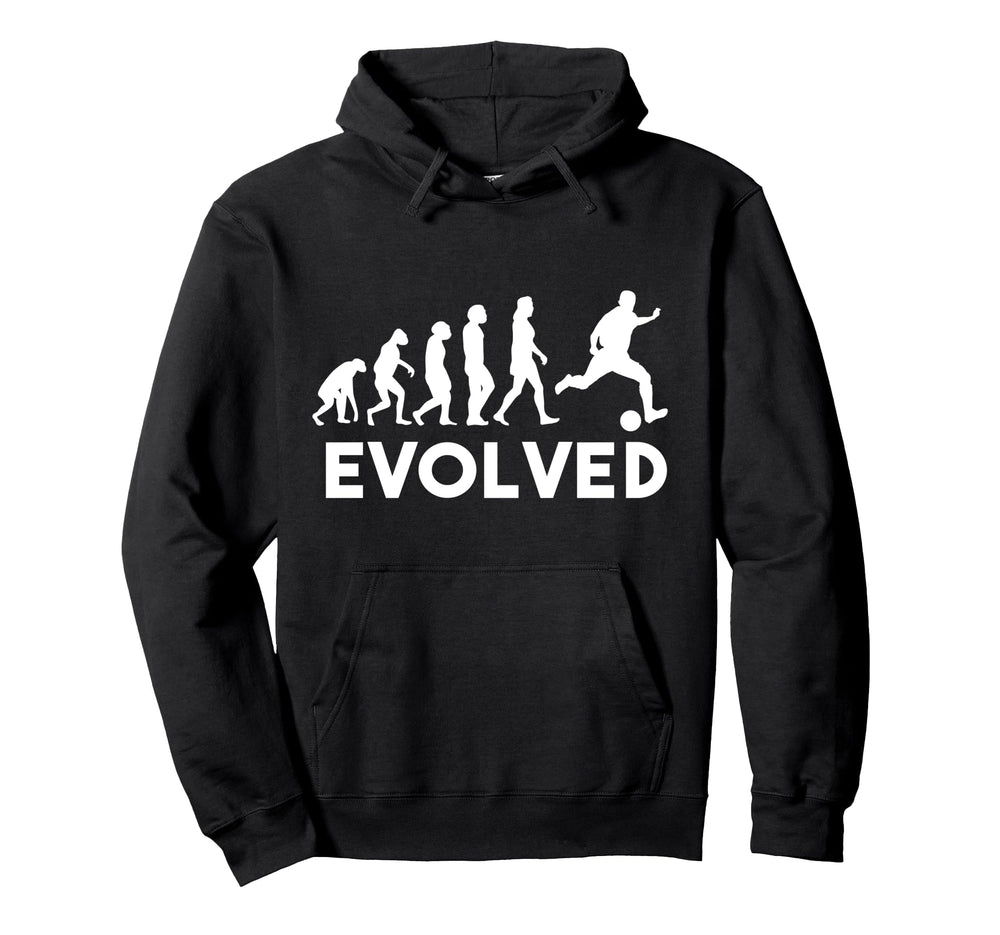 Evolved Soccer Goalie Soccer Player Hoodie - Unique Graphic for Adults