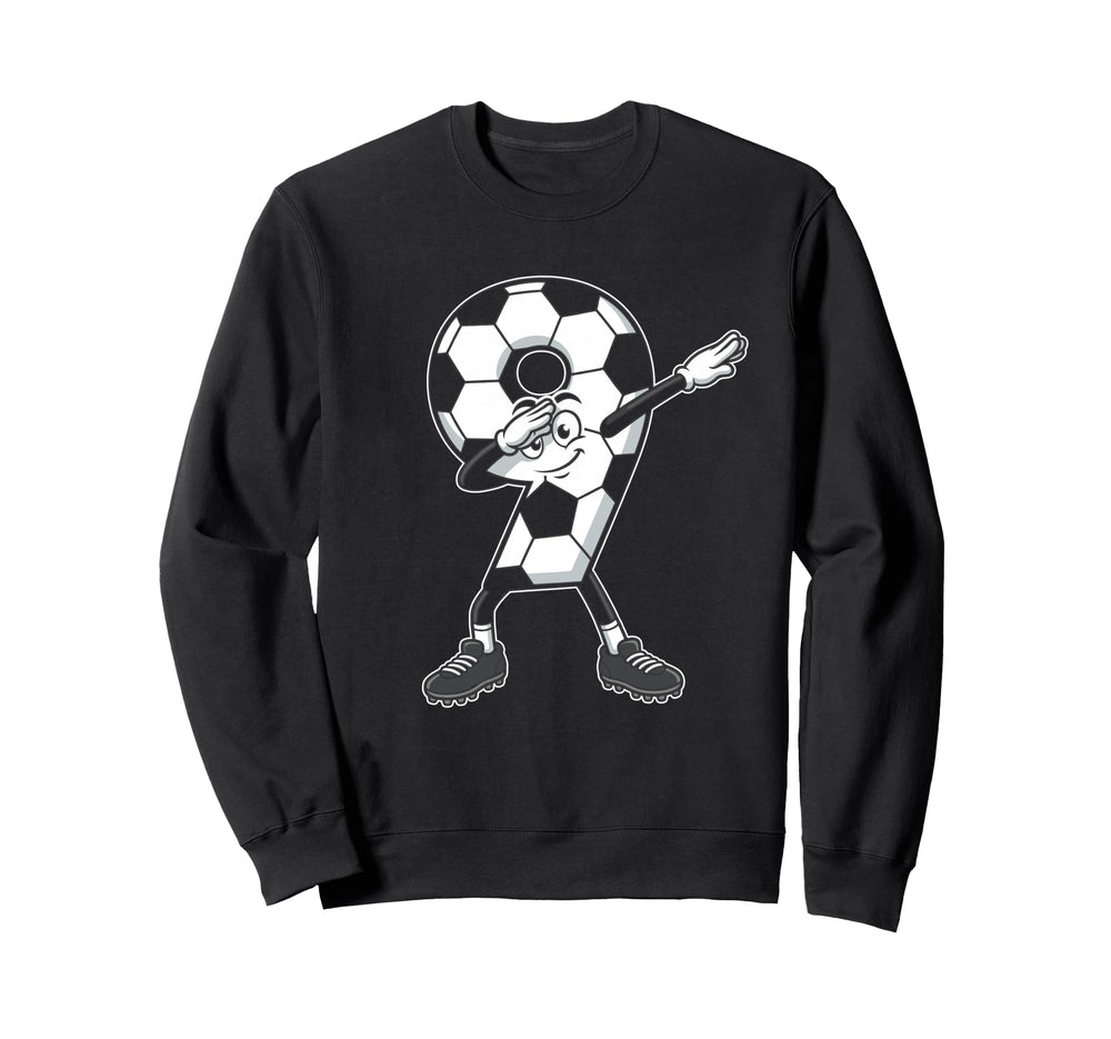 9Th Birthday 9 Year Old Soccer Sweatshirt - Minimalist Print Unisex