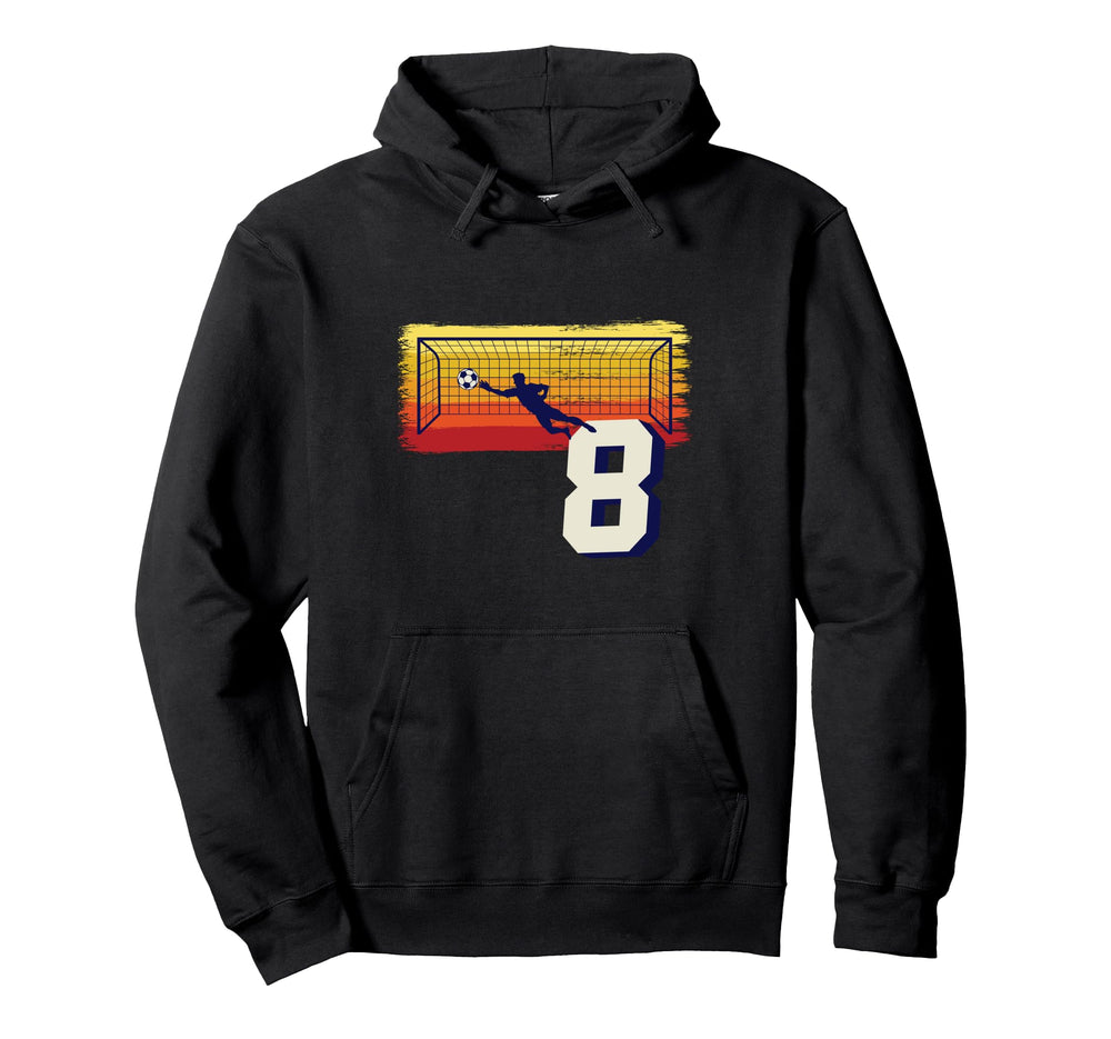 Football Goalkeeper 8Th Birthday Hoodie - Streetwear Style for Adults