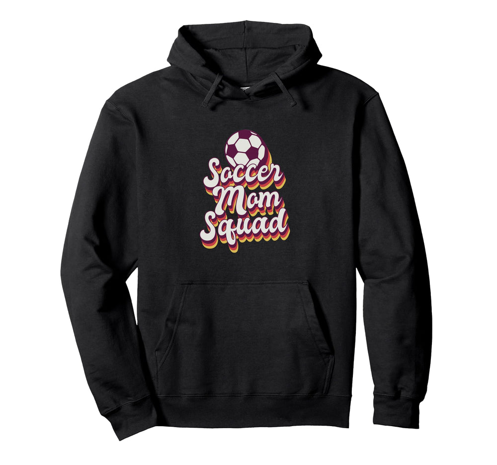 Soccer Mom Squad Soccer Hoodie - Graphic Print for Adults