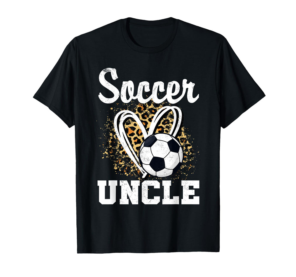 Soccer Uncle Leopard Heart Soccer Fan Sweatshirt - Aesthetic Graphic Unisex