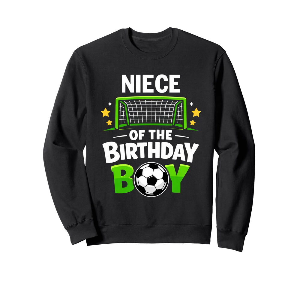 Niece Birthday Soccer Ball Family Sweatshirt - Custom Art Print for Adults