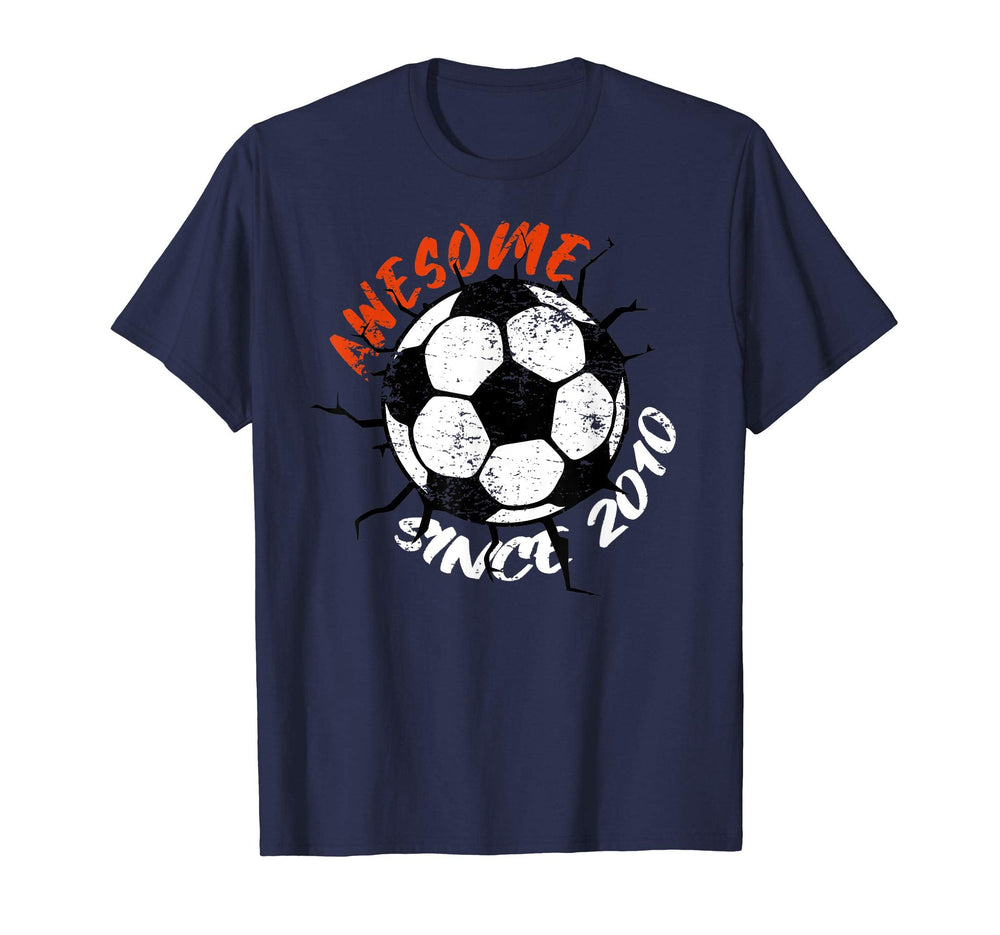 10Th Birthday 10 Years Old Soccer T-Shirt - Graphic Print for Adults