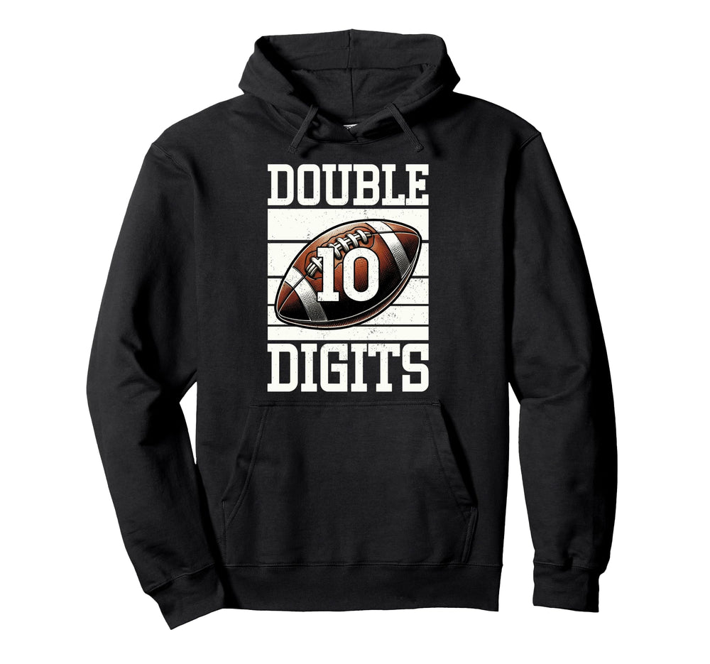 Double Digits Birthday Decorations 10 Hoodie - Minimalist Print Men Women