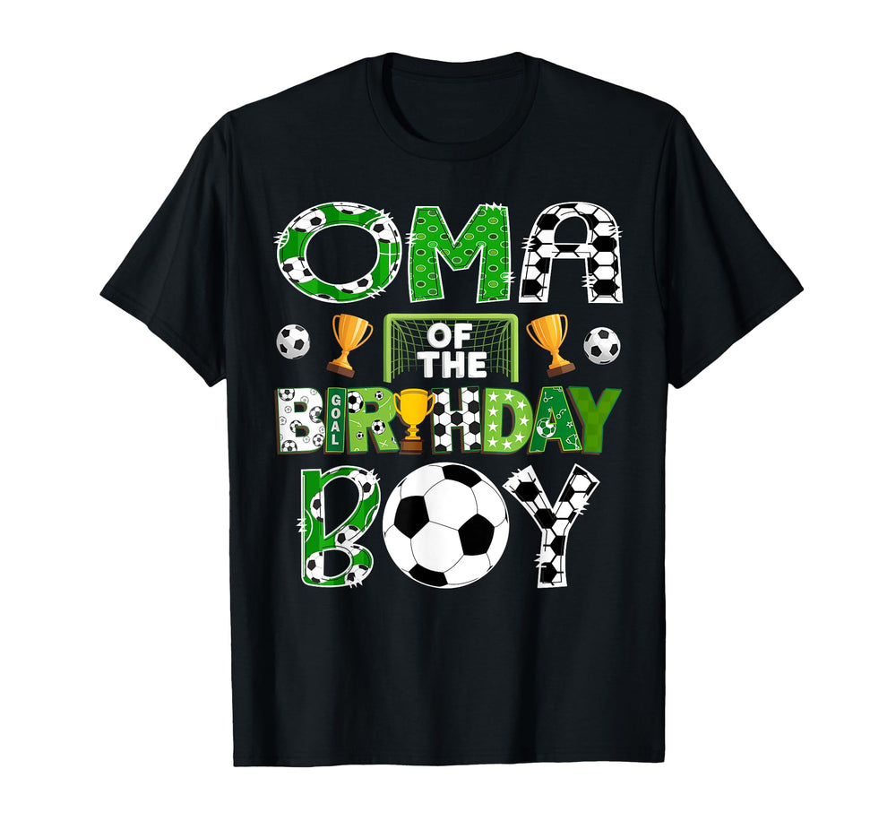 Oma Birthday Soccer Player Game Day T-Shirt - Graphic Print Unisex
