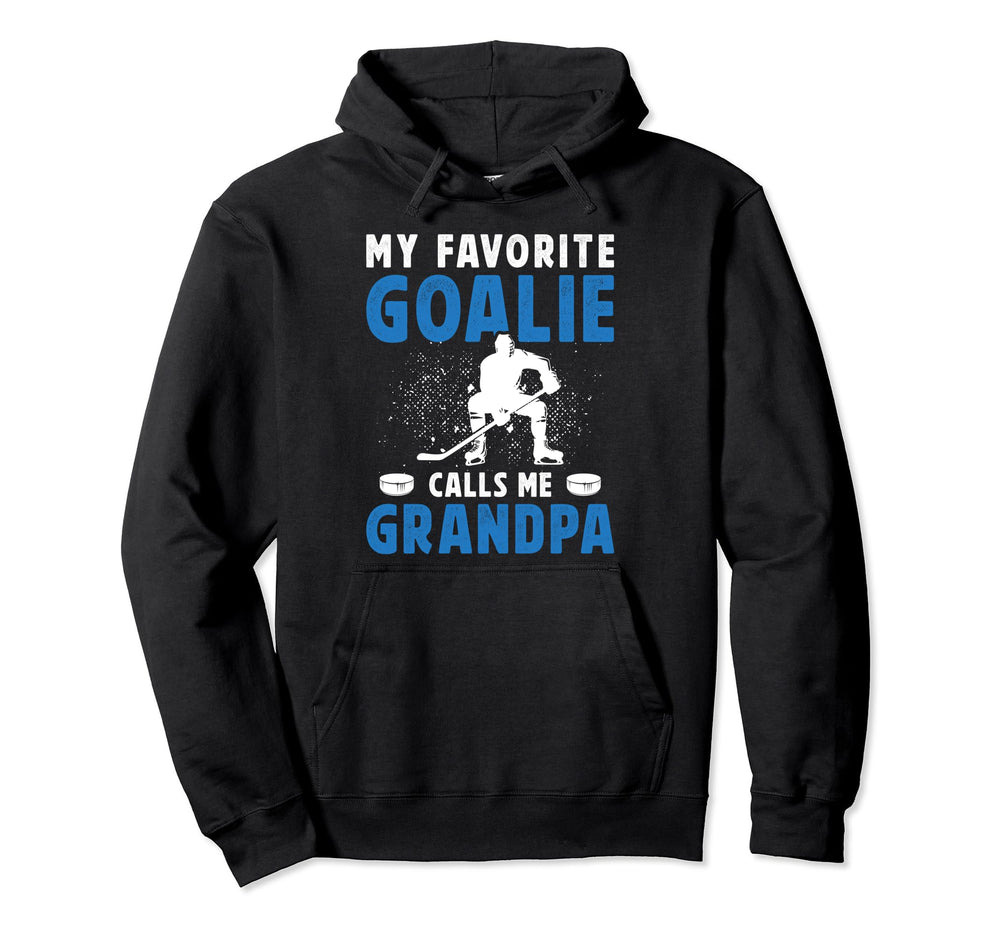 Favorite Ice Hockey Goalie Grandpa Hockey Hoodie - Custom Art Print Unisex