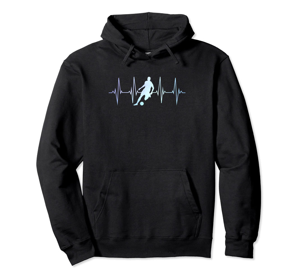 Soccer Heartbeat Sports Soccer Player Hoodie - Aesthetic Graphic Men Women