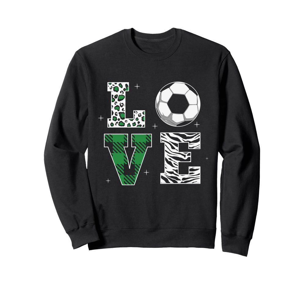 Love Soccer Sports Player Team Game Goal Sweatshirt - Trendy Graphic Unisex