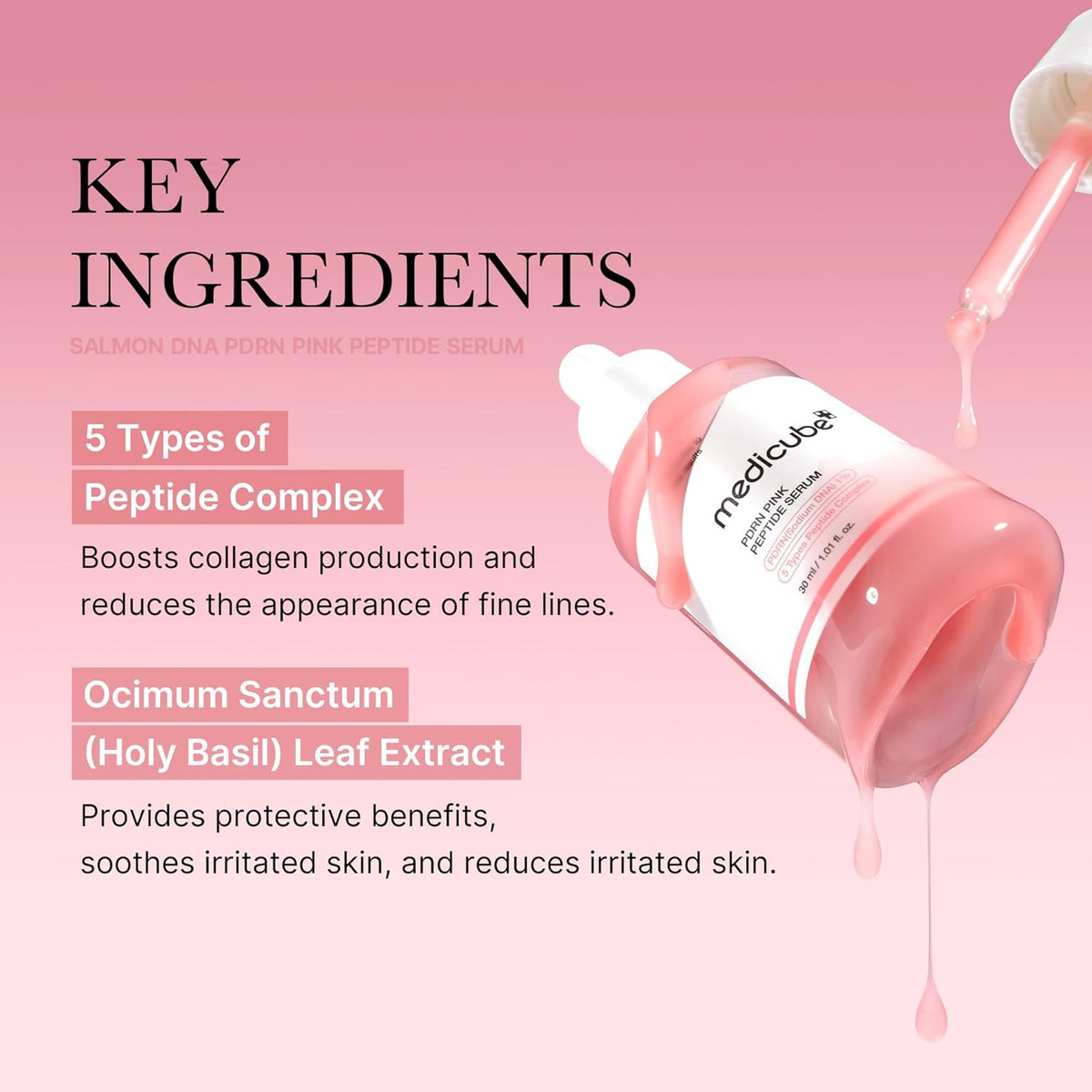 Medicube PDRN Pink Peptide Serum - Snipetell