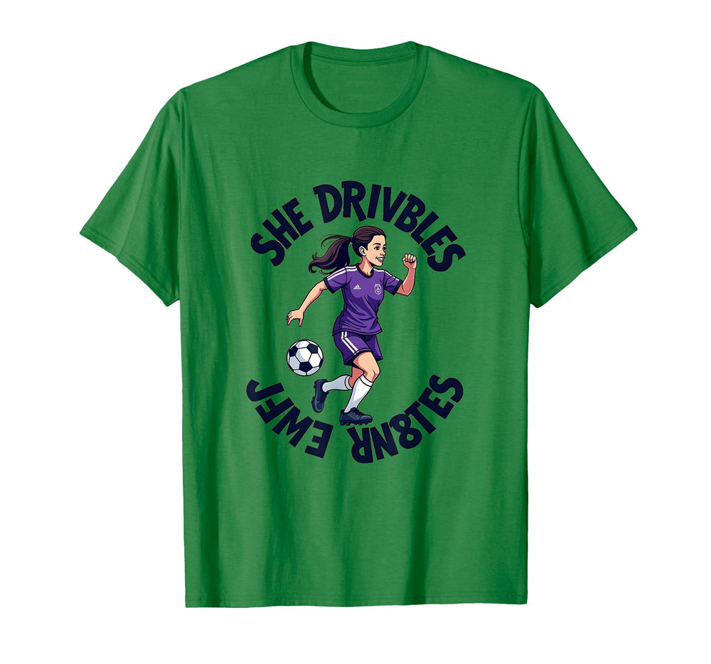 She Dribbles Ball Football Is Life Sweatshirt - Graphic Print Men Women