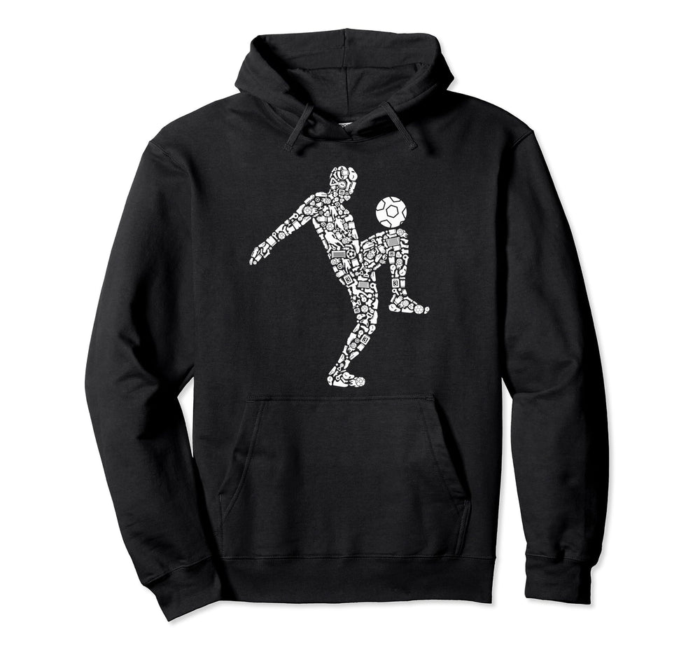 Soccer Team Futbol Game Soccer Player Hoodie - Minimalist Print Men Women