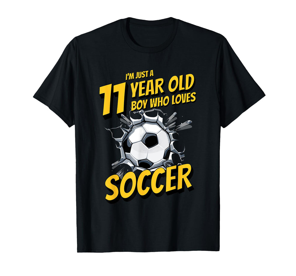Im Just 11 Year Old Who Loves T-Shirt - Casual Everyday Wear Men Women