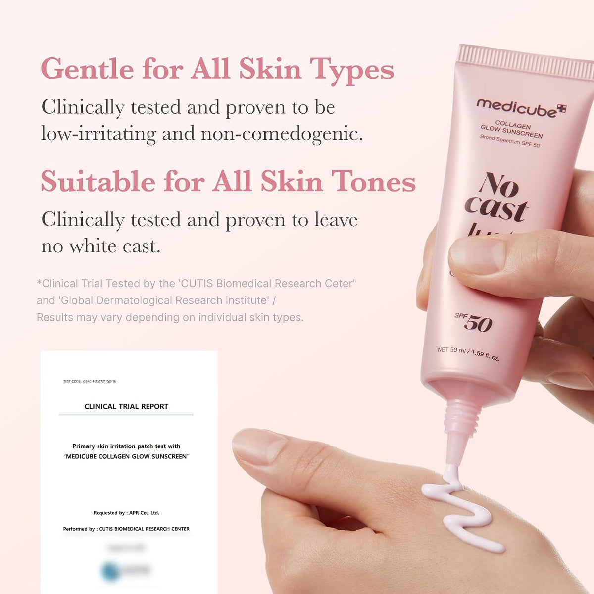 Medicube Collagen Glow Sunscreen Broad Spectrum SPF 50 - Snipetell