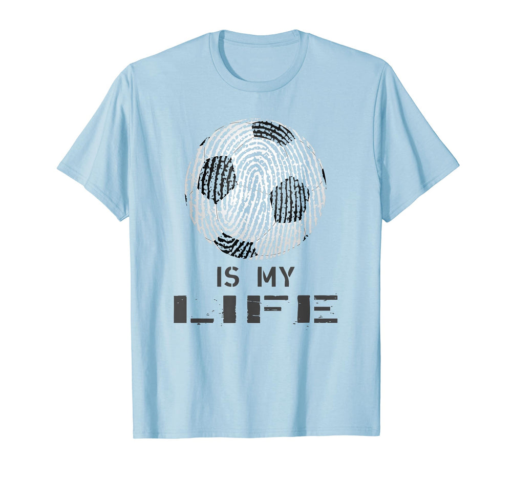 Dna Fingerprint Soccer Ball Soccer Is T-Shirt - Trendy Graphic for Adults
