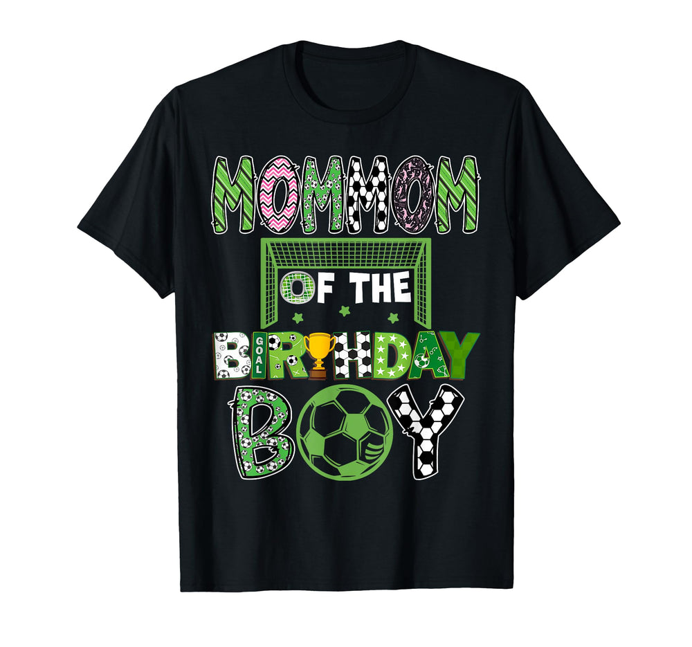 Mommom Birthday Soccer Player Birthday T-Shirt - Minimalist Print Men Women