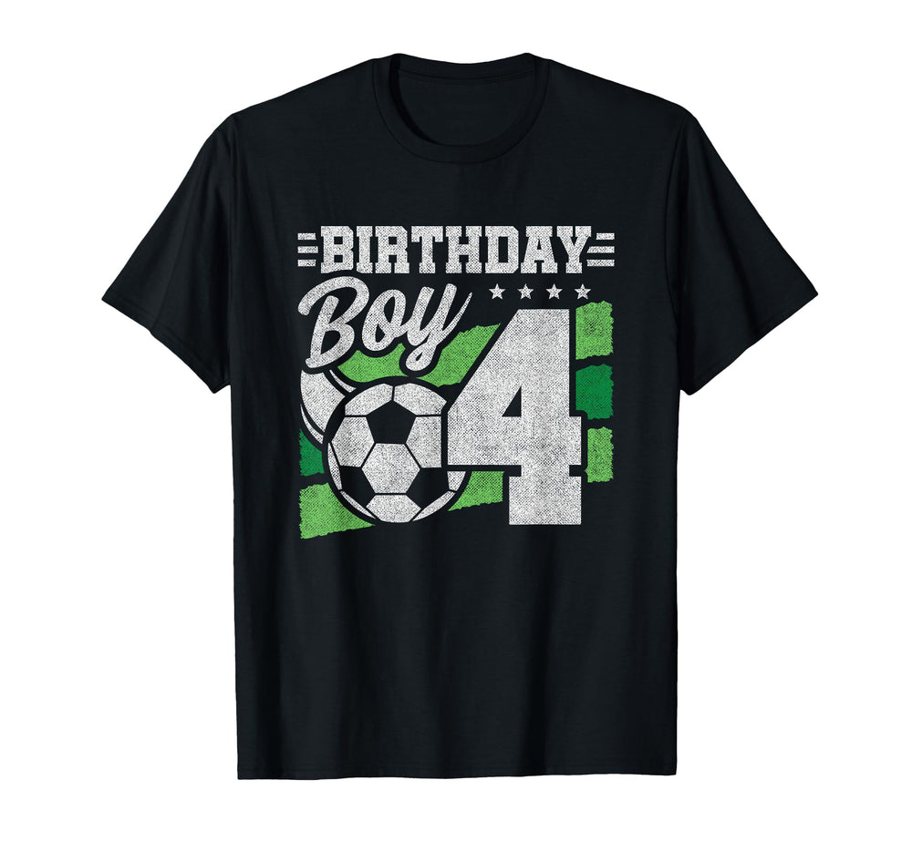 4 Year Old Soccer Birthday 4Th T-Shirt - Casual Everyday Wear Unisex