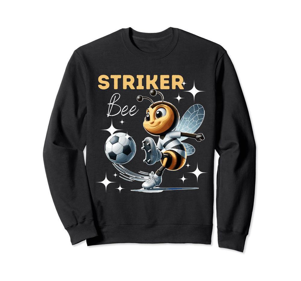 Striker Bee Soccer Enthusiast Sweatshirt - Trendy Graphic Men Women
