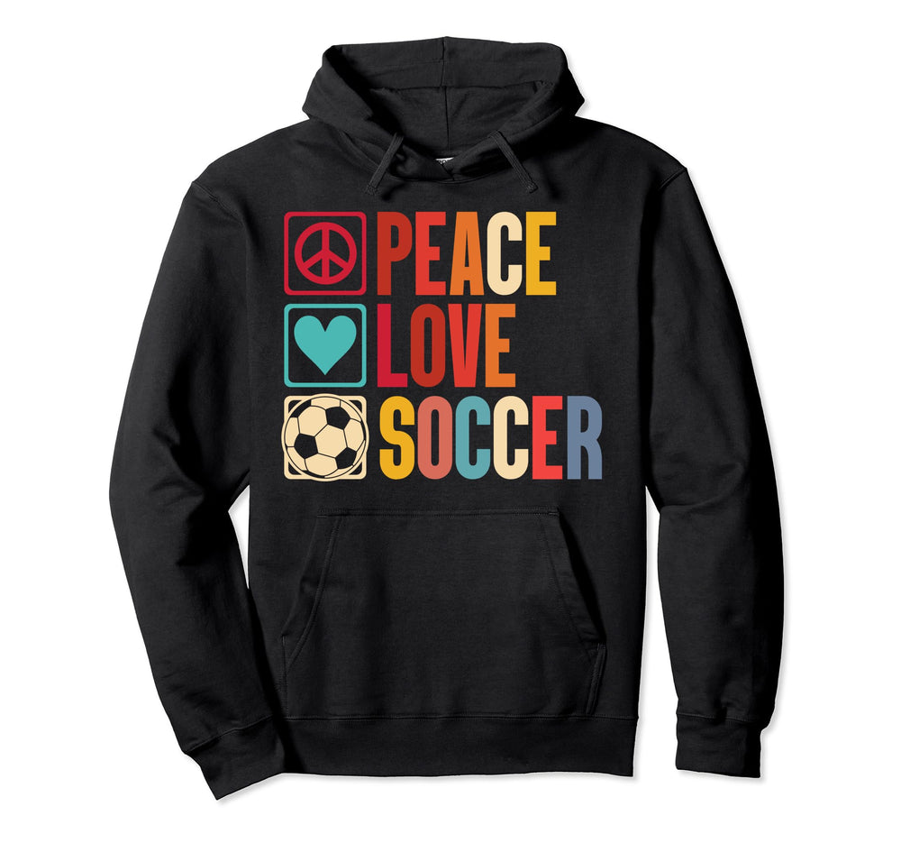 Soccer Enthusiasts Peace Love Fans T-Shirt - Minimalist Print Men Women