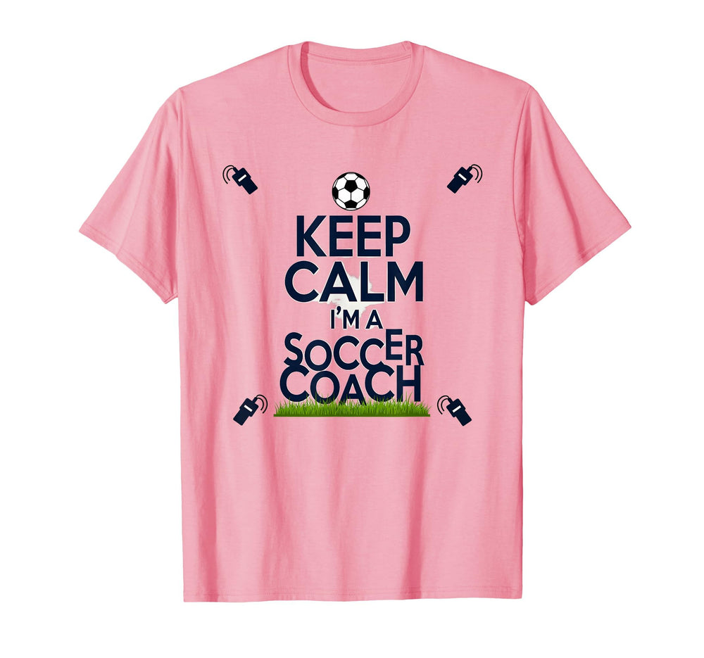 Keep Calm Im Soccer Coach Funny Sports T-Shirt - Trendy Graphic for Adults