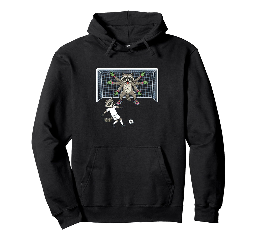 Goalie Raccoon Soccer Multi Arm Trash Hoodie - Aesthetic Graphic Men Women