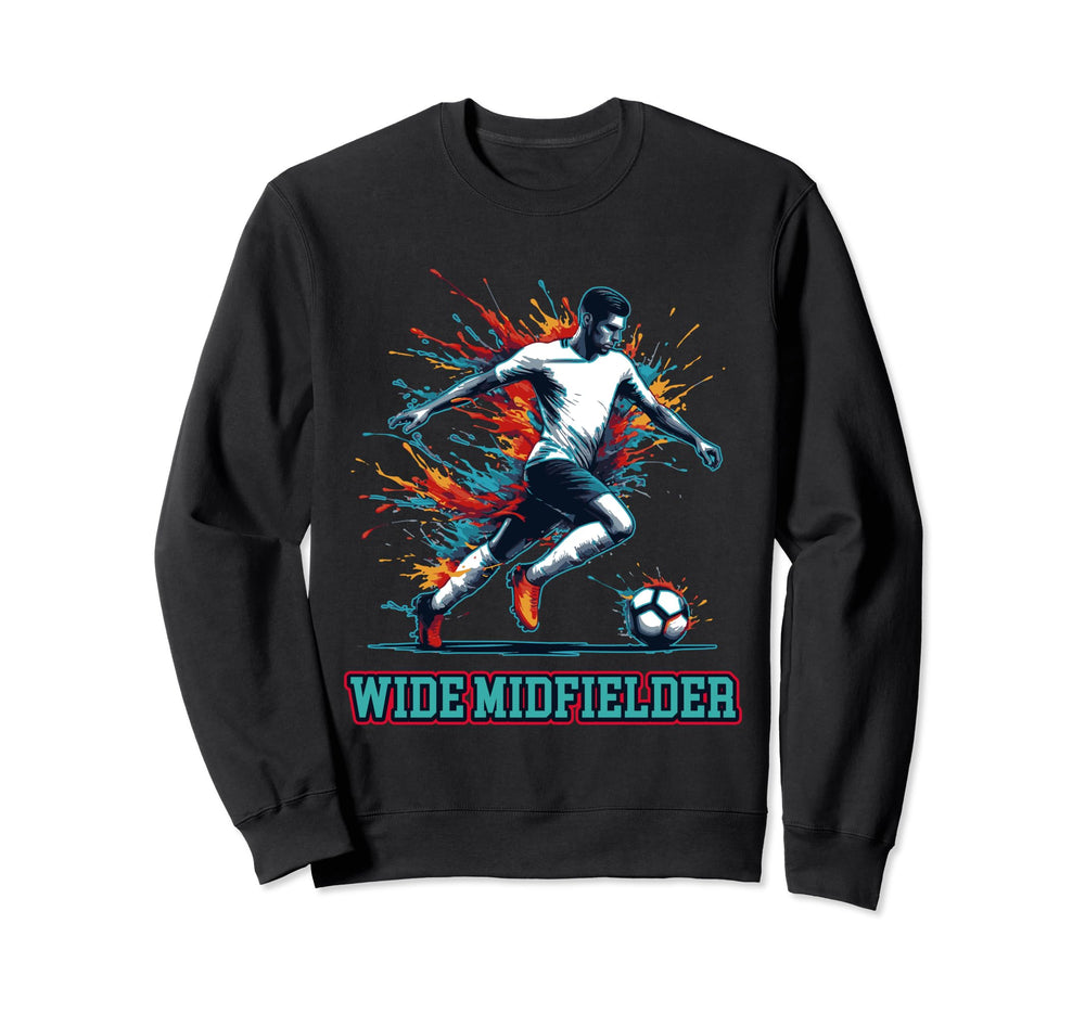 Soccer Wide Midfielder Fullback Sweatshirt - Minimalist Print Unisex