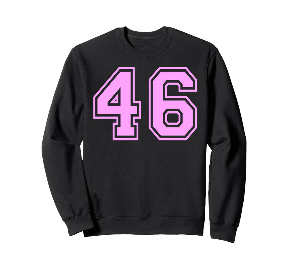 46 Number Forty Six Sports Varsity Sweatshirt - Novelty Apparel Men Women