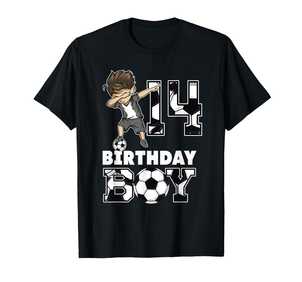 14Th Birthday Gift Soccer Birthday T-Shirt - Fun Novelty Design for Adults