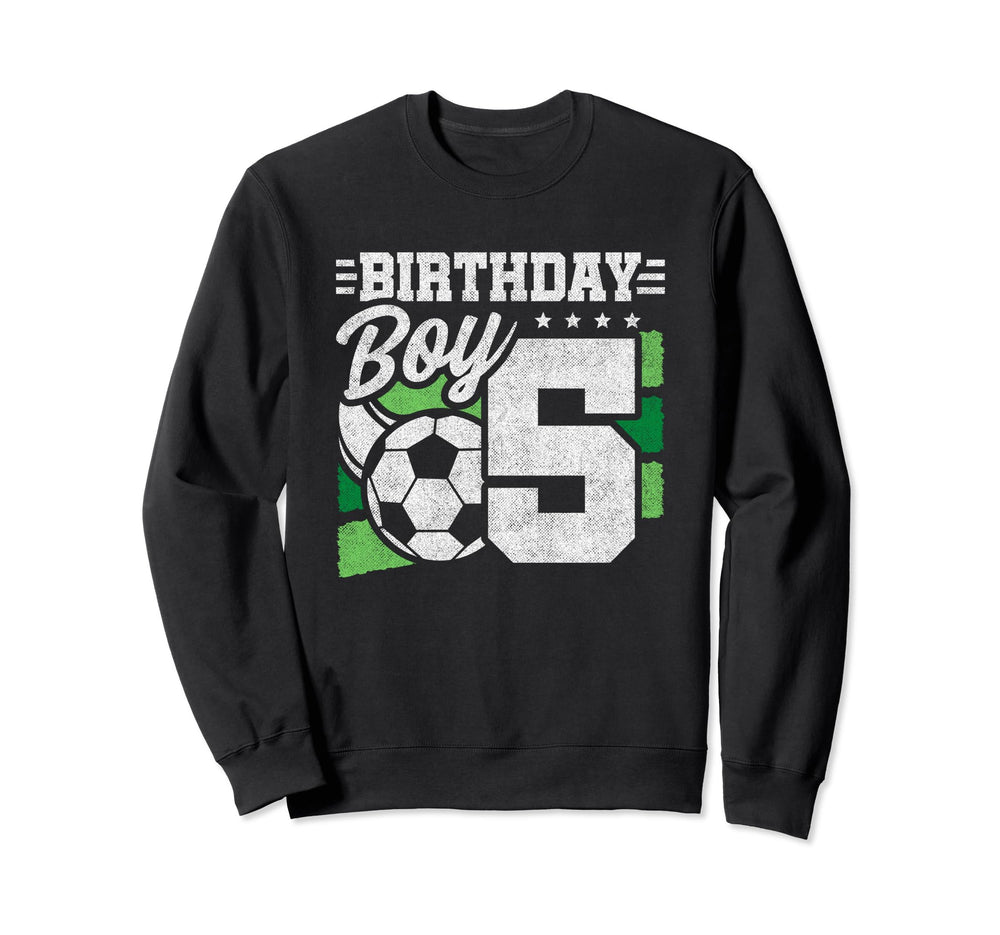 5 Year Old Soccer Birthday 5Th Sweatshirt - Trendy Graphic for Adults