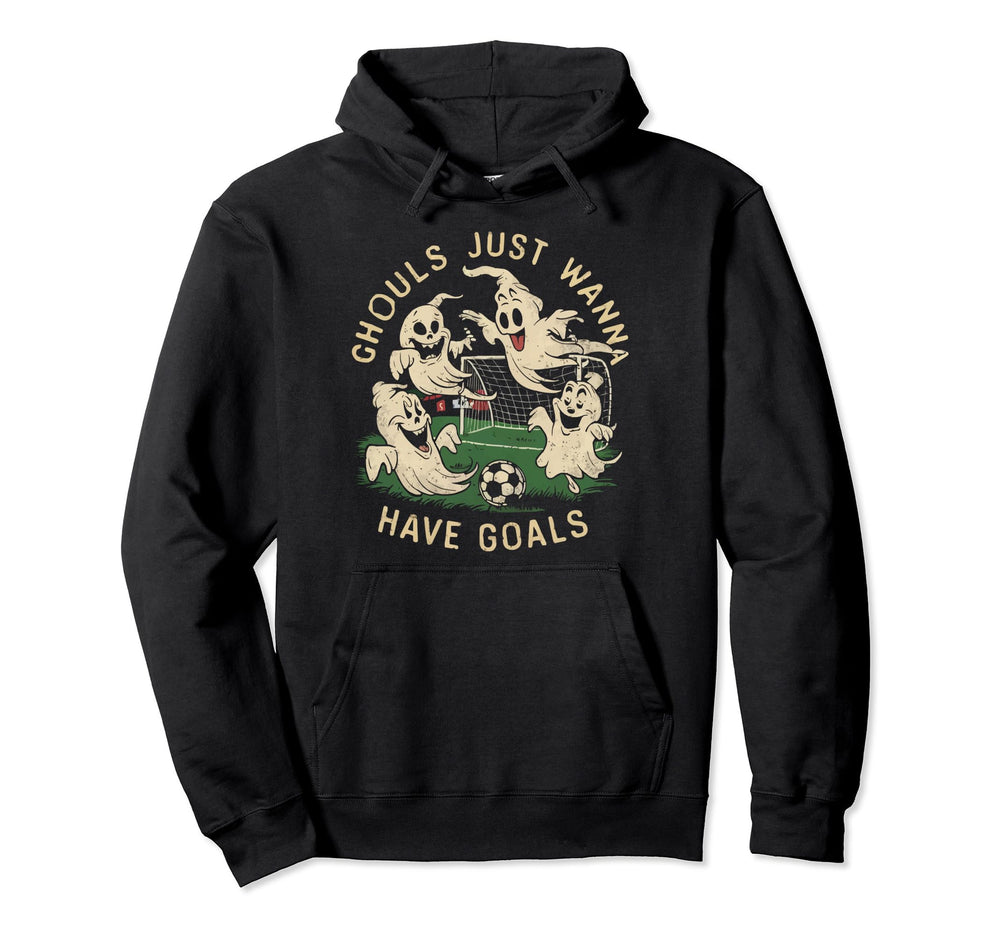 Soccer Halloween Spooky Goalkeeper Hoodie - Trendy Graphic for Adults