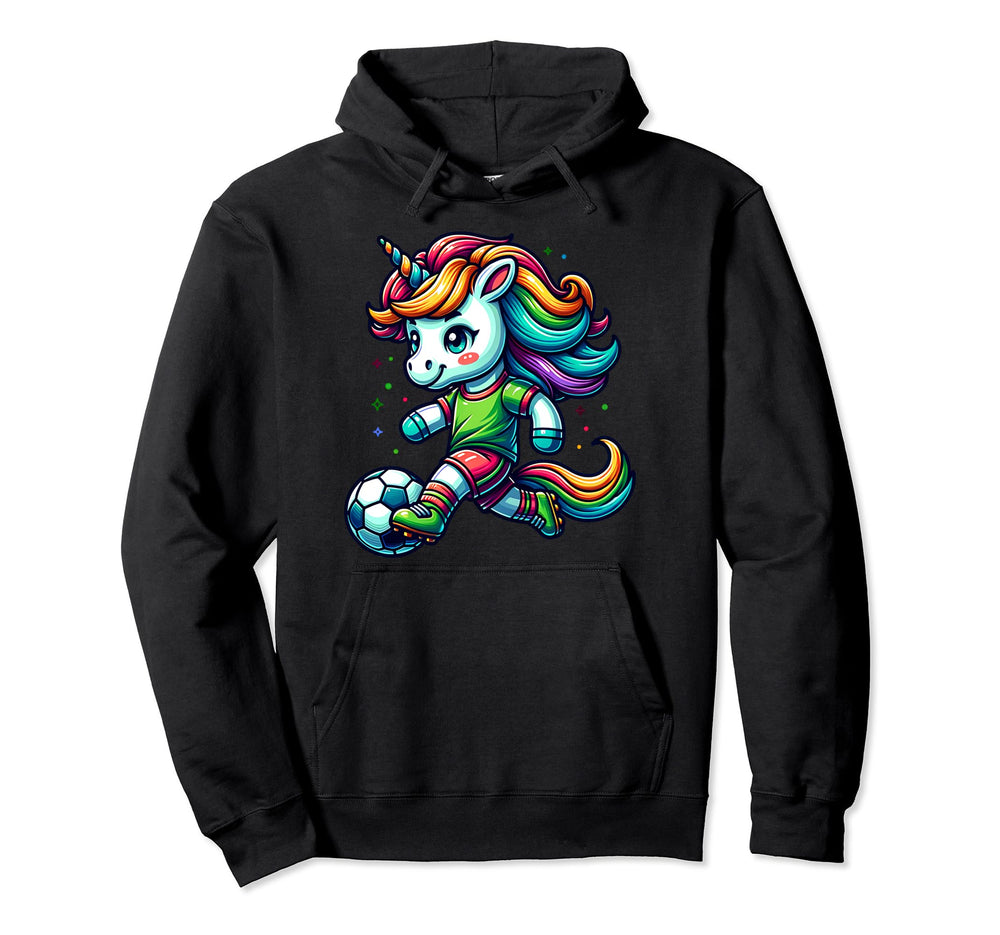 Footballer Unicorn Fans Soccer Team Hoodie - Streetwear Style for Adults