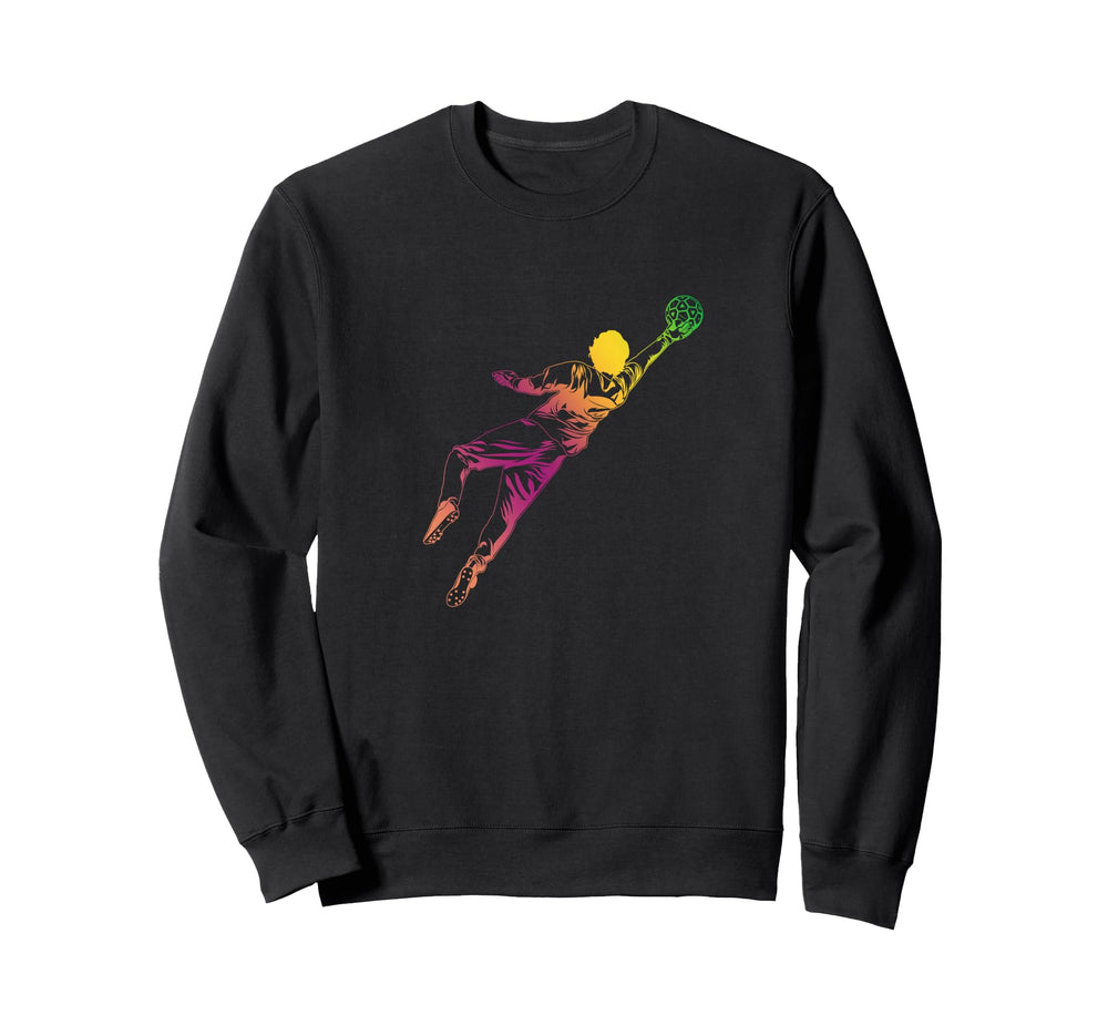 Soccer Goalkeeper Sketch Soccer Sweatshirt - Fun Novelty Design Unisex