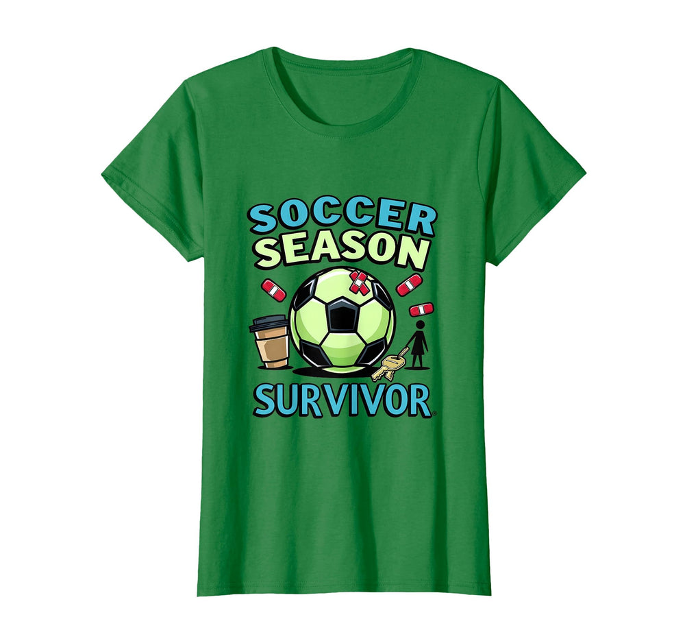 Soccer Season Survivor Funny Soccer Mom T-Shirt - Trendy Graphic Unisex