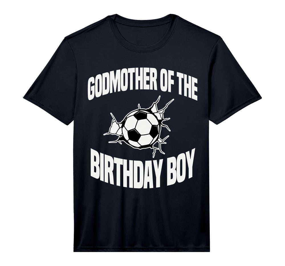 Godmother Birthday Soccer Ball Team T-Shirt - Aesthetic Graphic for Adults