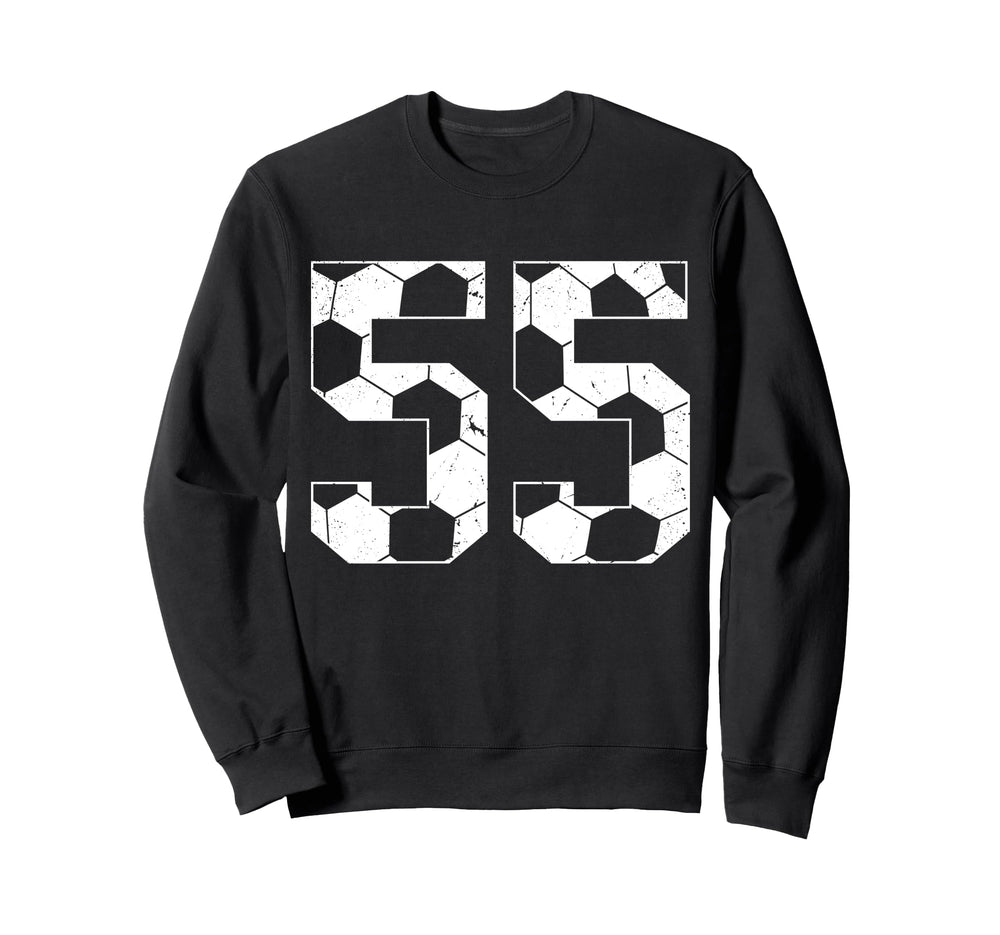 55Th Birthday Soccer Player Football Sweatshirt - Unique Graphic Men Women