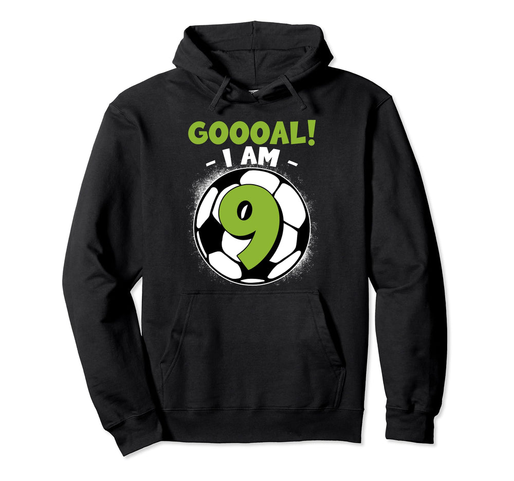 9 Year Old Birthday Soccer Themed 9Thb Hoodie - Trendy Graphic Men Women